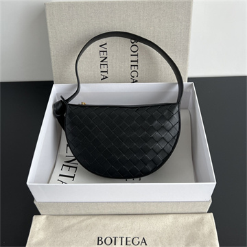 bottega veneta sunrise intreccio leather shoulder bag #763747